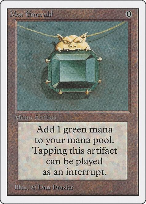 The Legacy of Mox Emerald in Magic: The Gathering